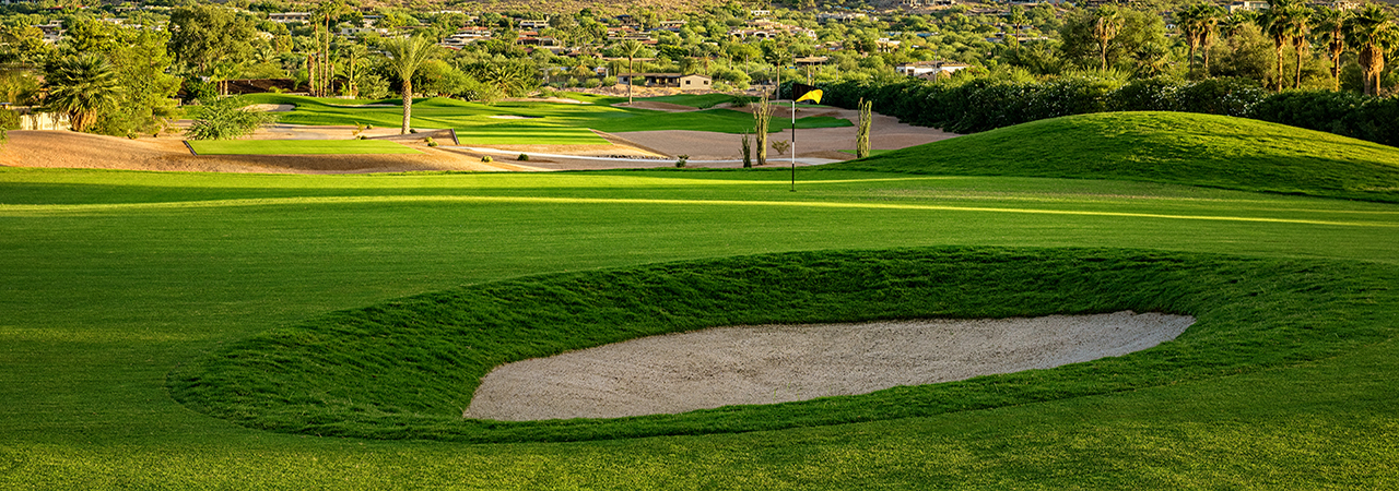 The Short Course at Mountain Shadows Hole 13 & 14 Green Bunker